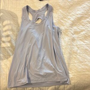 Athleta Gray Sleeveless Cut Out Tank Top
